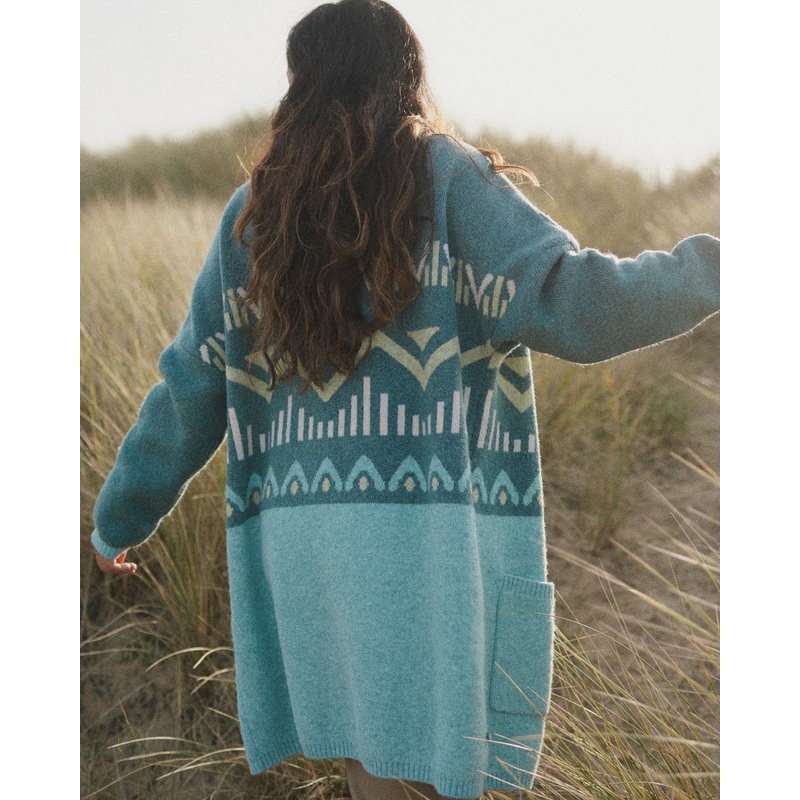 Nettle Recycelte Strickjacke – Arktis