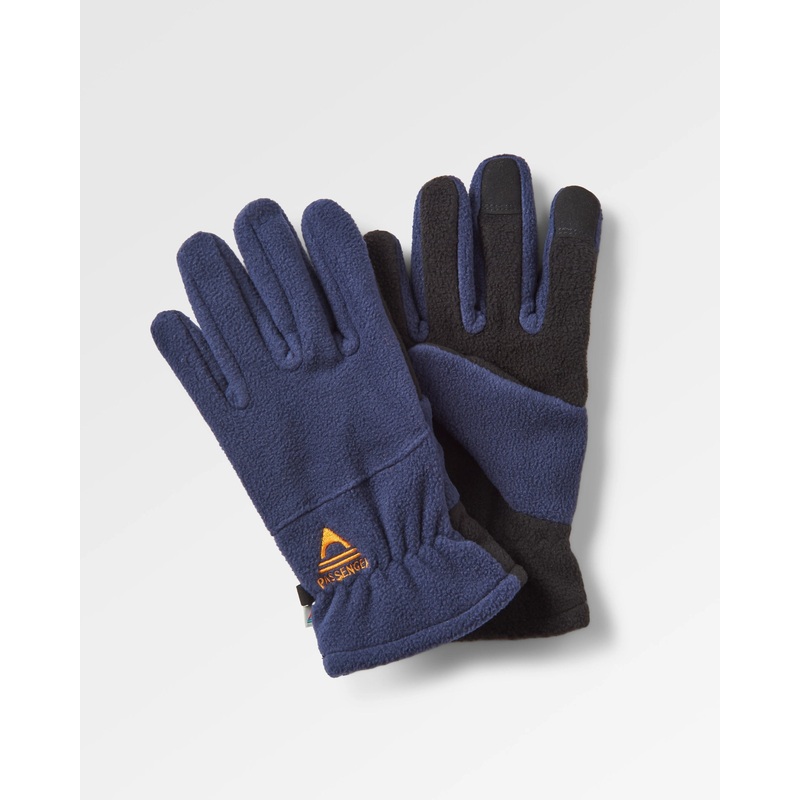 Daytrip Recycelte Polar-Fleece Touchscreen-Handschuhe – Tiefes Marineblau