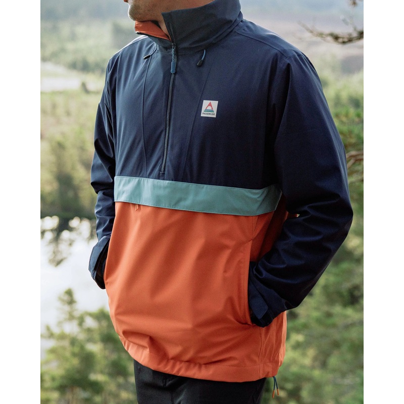 Diablo Wasserabweisender Smock aus recyceltem Material – Tiefes Marineblau