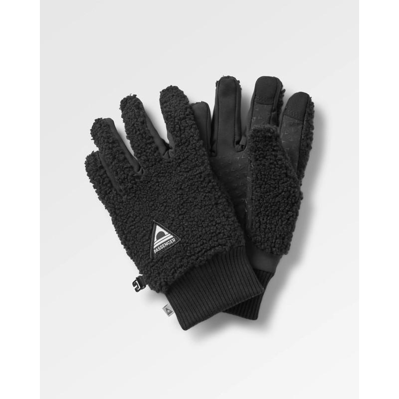 Snowfall 2.0 recycelte Sherpa-Handschuhe – Schwarz