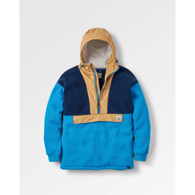 Maren 1/2 Zip Recyceltes Sherpa-Fleece – Eichelhherblau