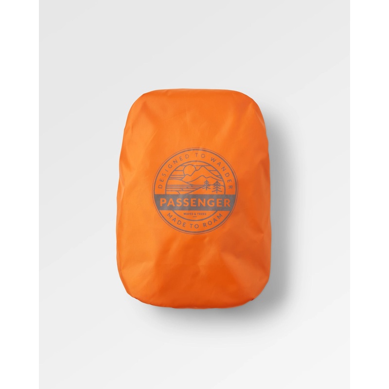 Recycelte wasserdichte Rucksackhlle (18-35L) – Sonnenaufgang Orange