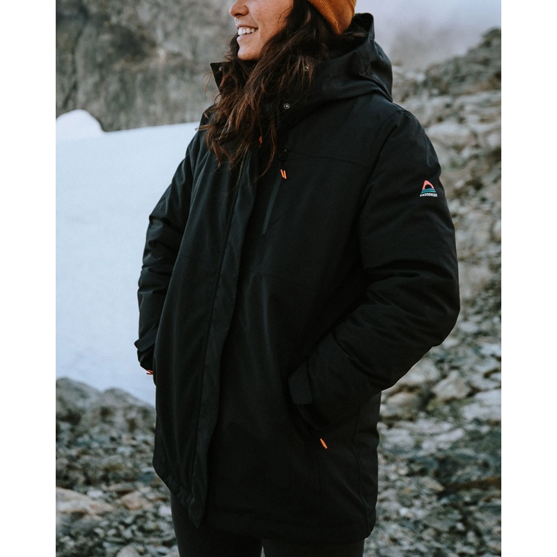 Cloudmont Recycelter Wasserdichter Daunenparka – Schwarz