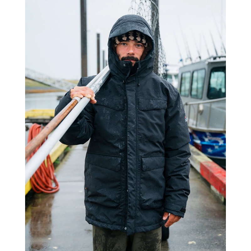 Explorer Recycelter Wasserfester Parka – Schwarz