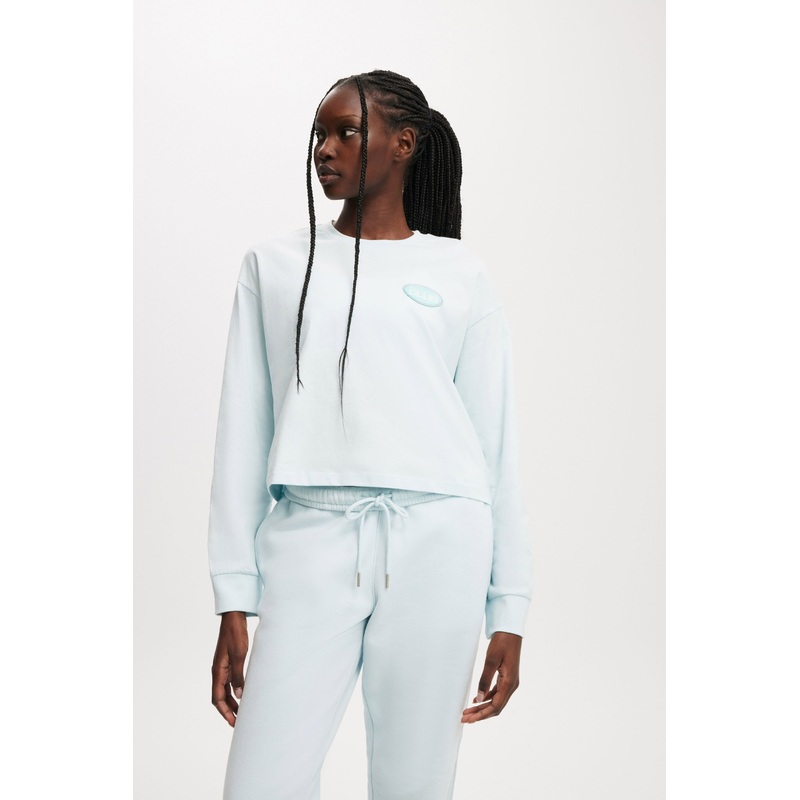 Active Boxy Oversized Long Sleeve Top