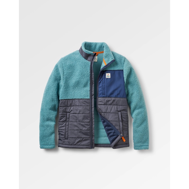 Born Explorer Recycled Polar-Lined Sherpa Fleece – Arktis/Kohle