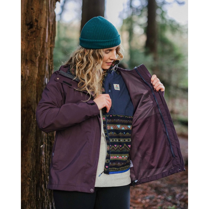 Breckenridge Recycelte Wasserdichte 3 In 1 Jacke – Tief Pflaume