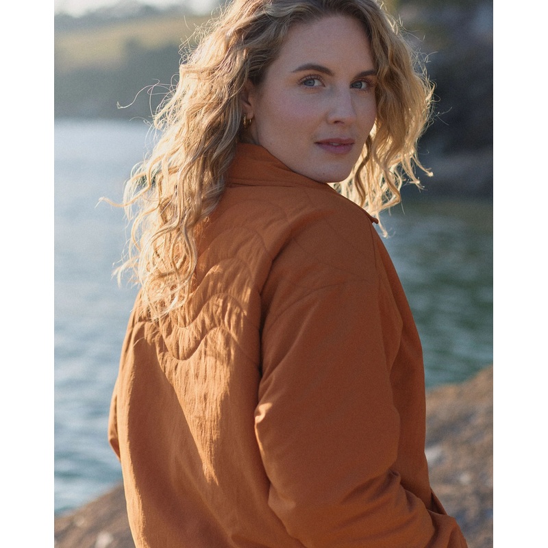 Tasi Recycelte Isolierte Jacke – Sonnenuntergangsorange