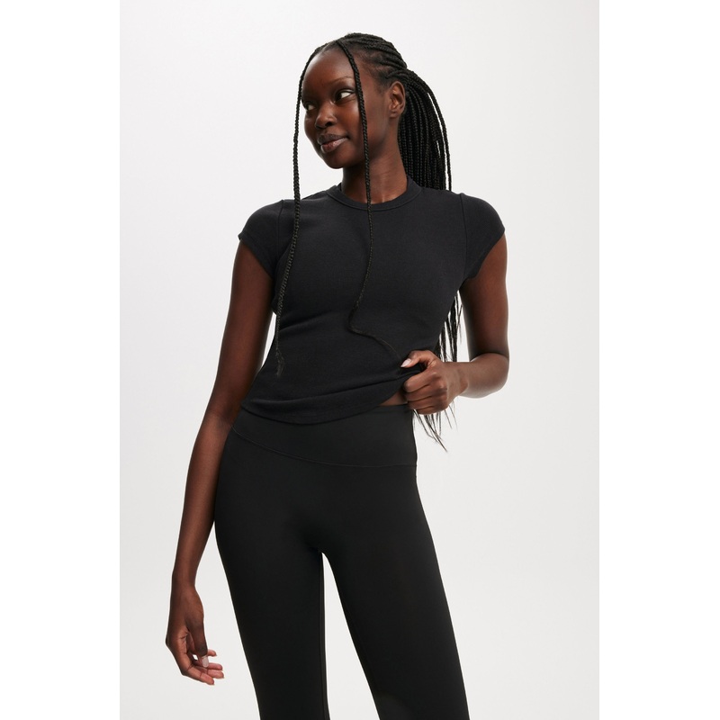 Active Curved Hem Baby Tee|2XS|XS|S|M|L|XL|2XL|3XL|4XL