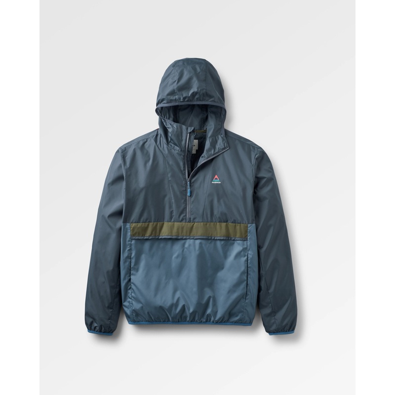 Gusto Recycelte Windjacke – Holzkohle/Sturmgrau