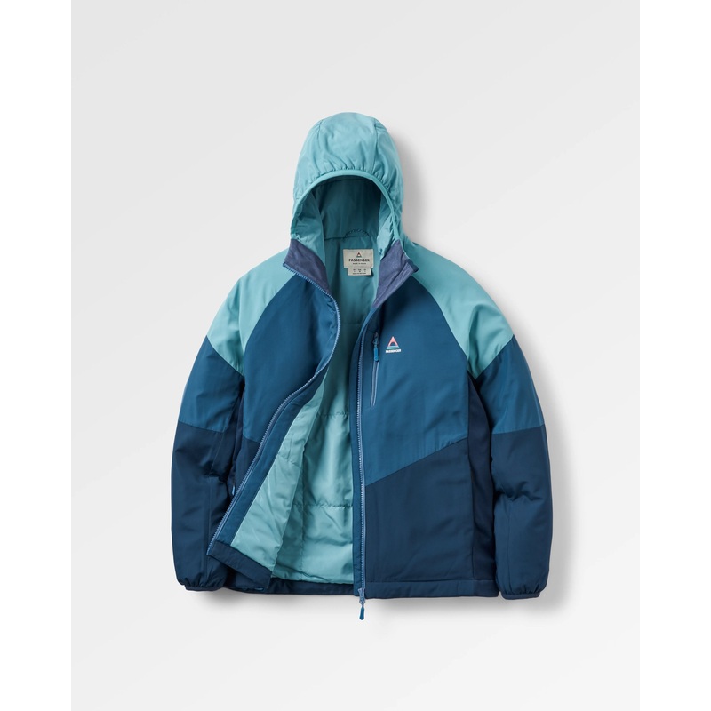 Shasta Leichte Recycelte Thermore Isolierte Jacke – Sattes Marineblau/Dunkles Denim/Arktis