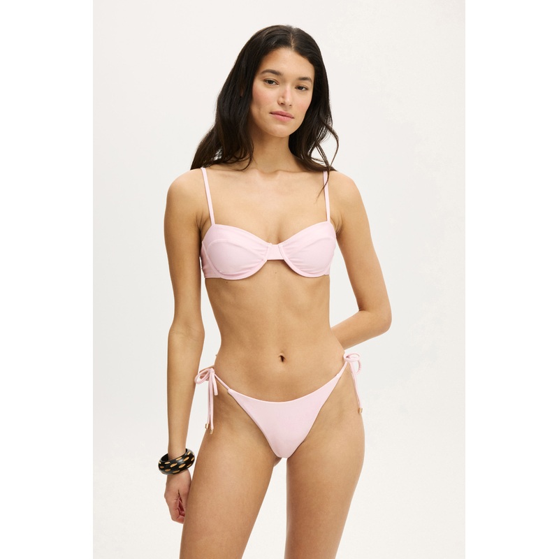 Thin Strap Balconette Bikini Top