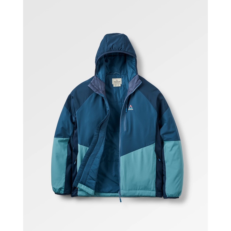 Daybreak Leichte Recycelte Thermore Isolierte Jacke – Sattes Marineblau/Dunkles Denim/Arktis