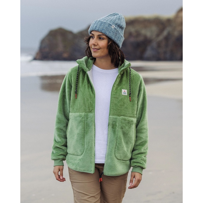 Awaken Recyceltes Tiefflor-Sherpa-Fleece – Stielgrn