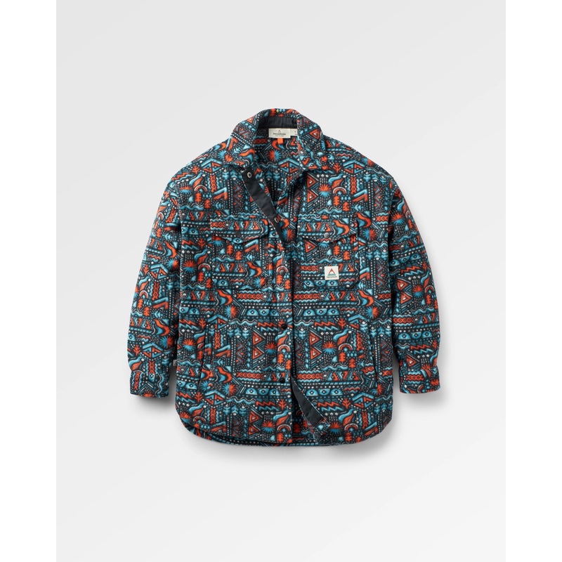 East Recyceltes Polar-Fleece-Hemd – Dunkler Denim