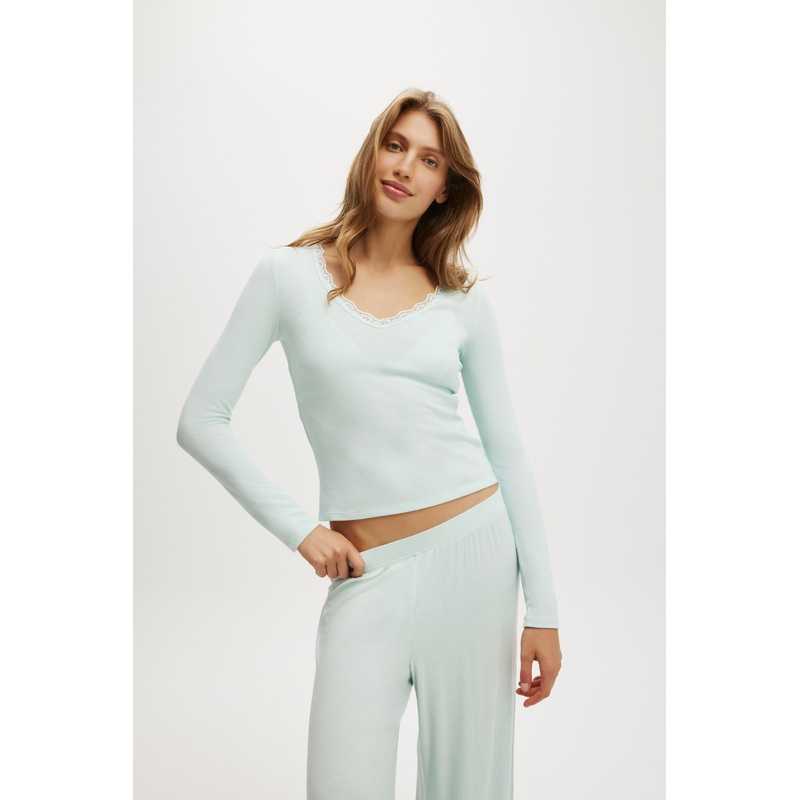 Lace Trim Long Sleeve|3XS|2XS|XS|S|M|L|XL|2XL|3XL|4XL|5XL