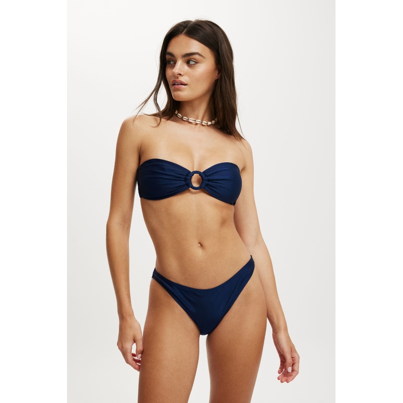 Ring Front Bandeau Bikini Top|2XS|XS|S|M|L|XL|2XL|3XL|4XL
