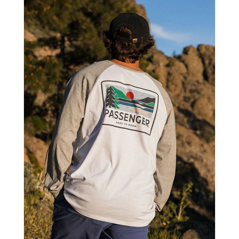 Roamer Recyceltes Baumwoll Raglan T-Shirt – Wei