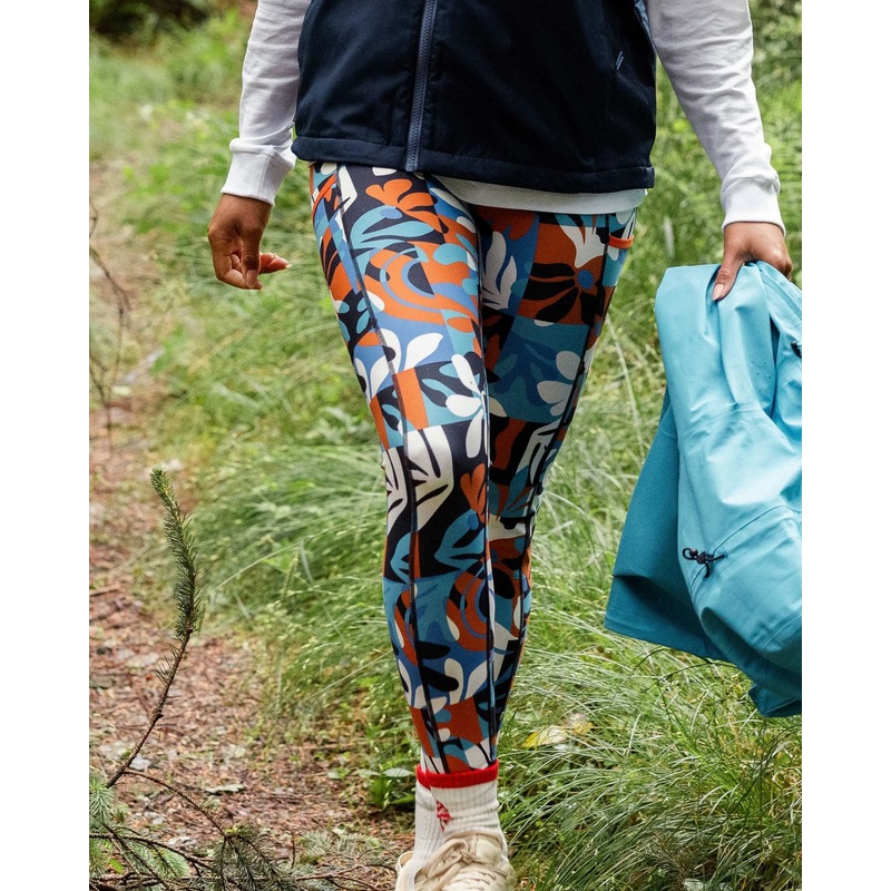 Mantra Recycelte Aktiv Leggings – Berglaub Blau