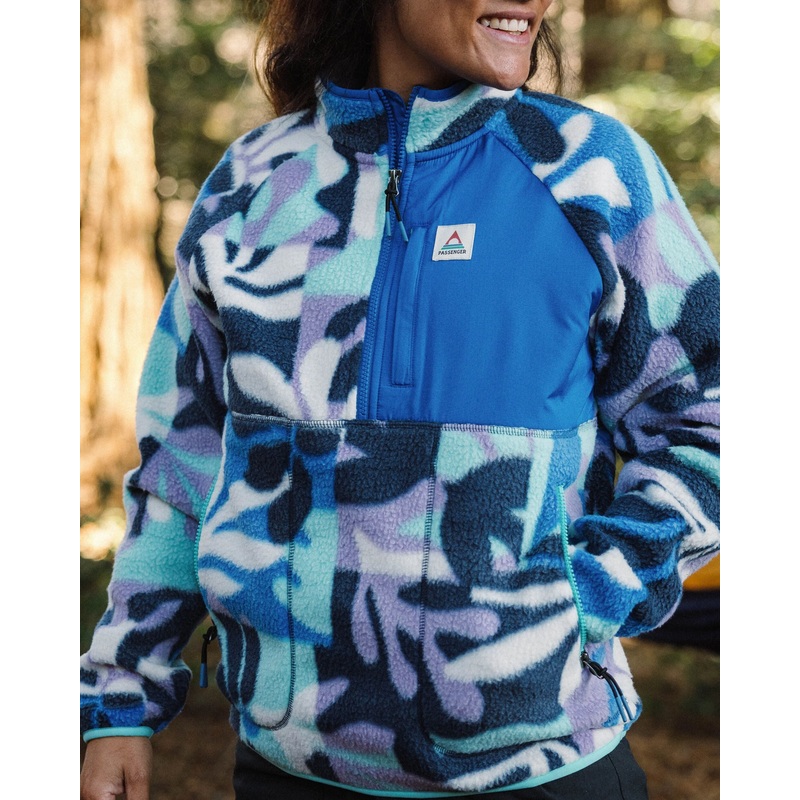 Home Recyceltes Sherpa-Fleece – Berglaub Lila