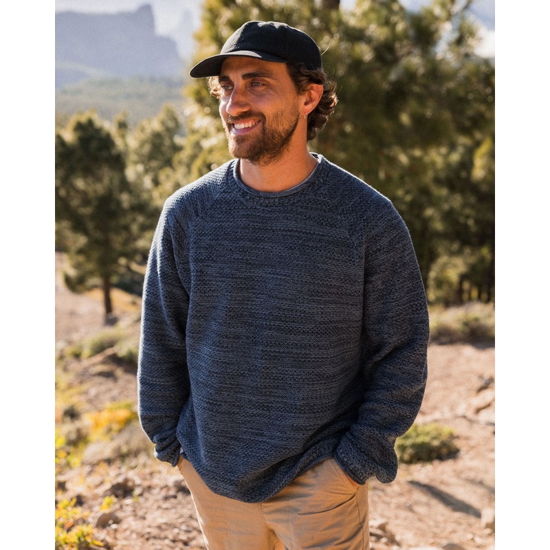 Shore Strickpullover aus Bio-Baumwolle – Tiefes Marineblau