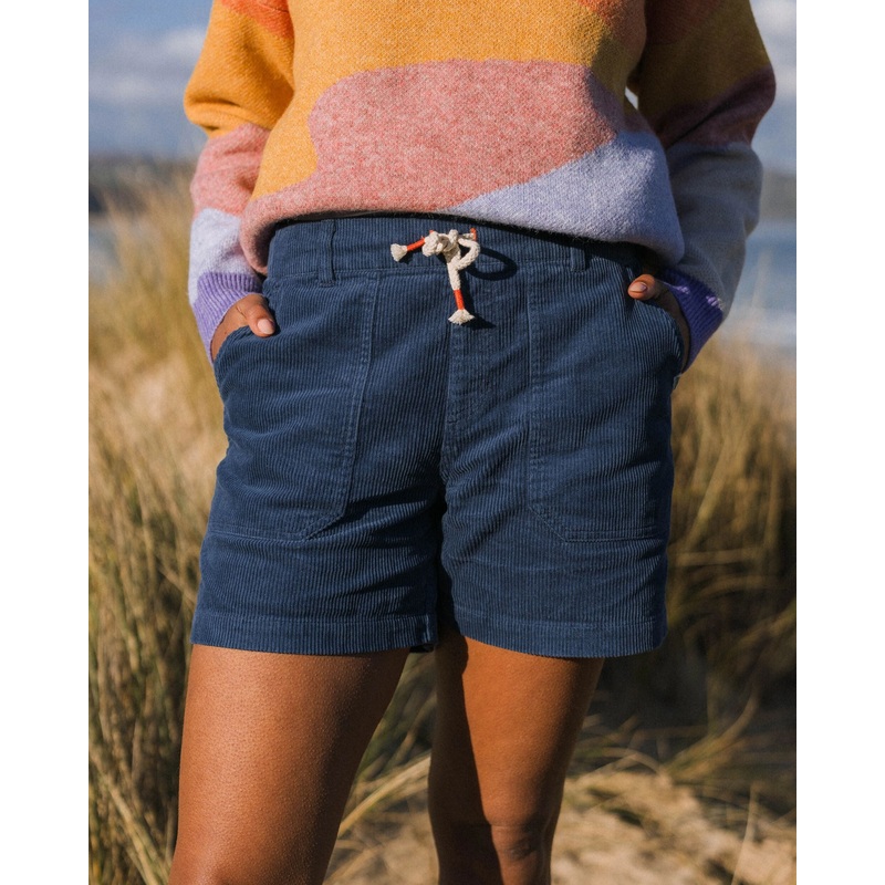 Avian Natrliche Cord-Shorts – Dark Denim