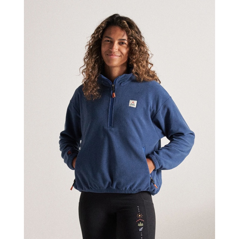 Ayla Recyceltes Polartec Fleece – Dunkles Denim