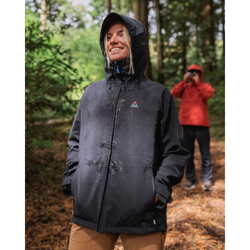 Five Element Recycelte Wasserdichte Jacke – Schwarz