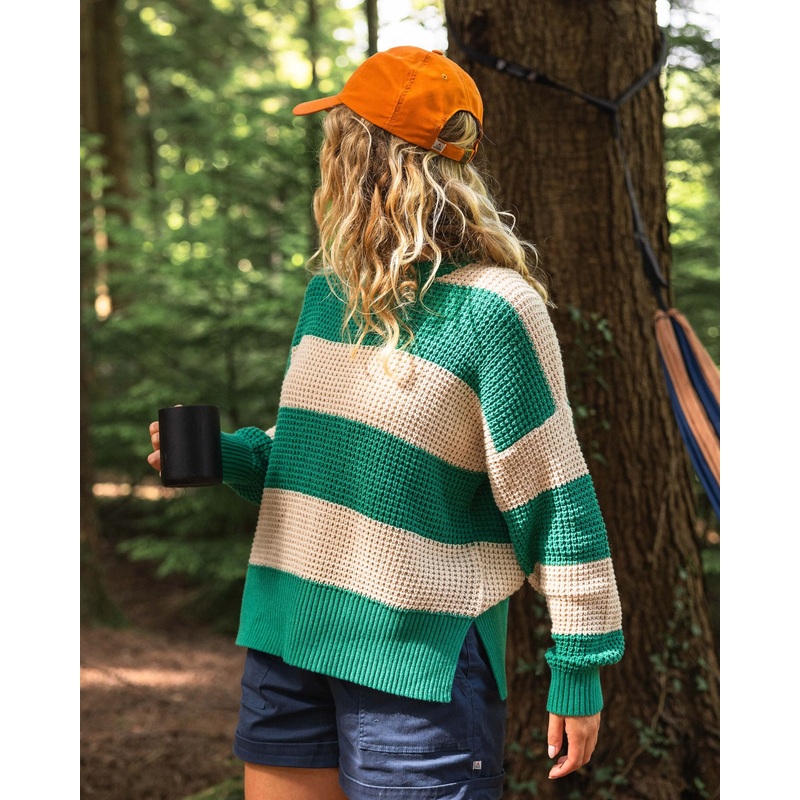 Reflection Stripey Pullover – Vintage Wei/Greenlake Streifen