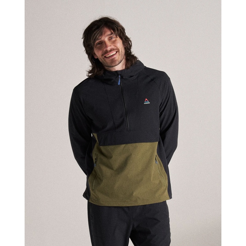 Roamer Lite Recycelte Softshelljacke – Schwarz/Khaki