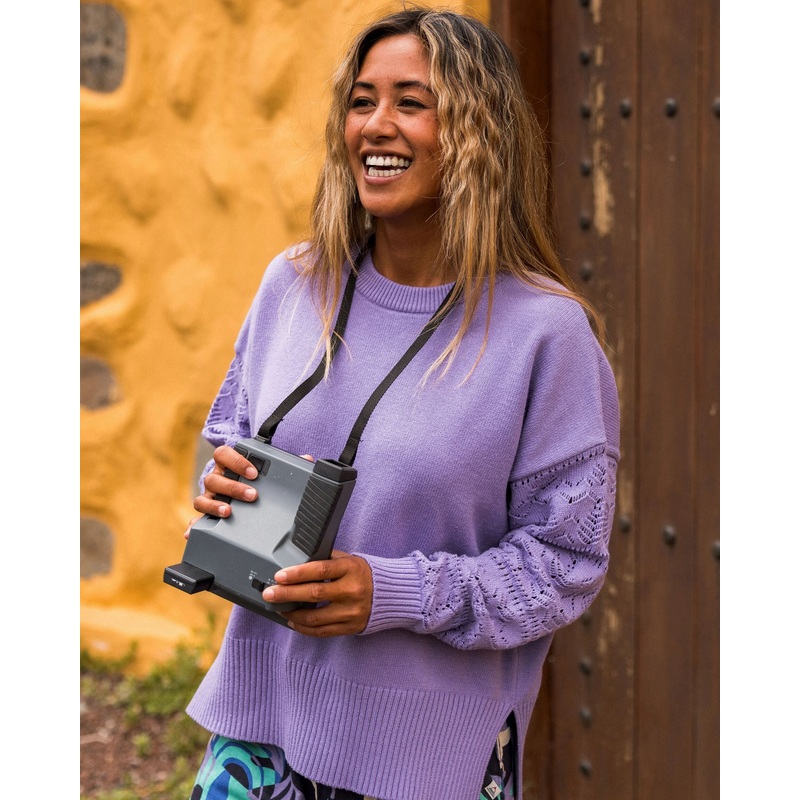 Grace Strickpullover – Retro-Lila