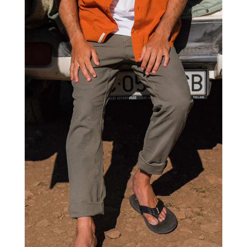 Horizon Komfort Chino – Staubiges Olivengrn