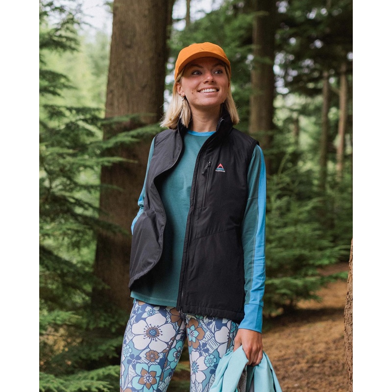 Shasta Leichtes Recyceltse Thermore Isoliertes  Top – Schwarz