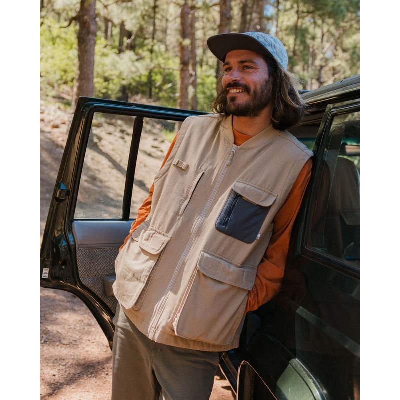 Explorers Bio-Baumwoll-Canvas-Top – Stein