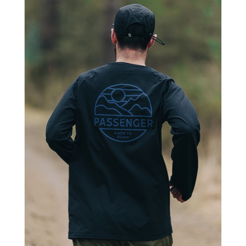 Sedona Recyceltes Aktiv Langarmshirt – Schwarz