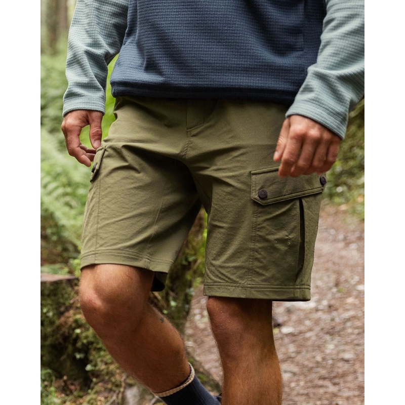 Stride Recycelte Aktiv Trail-Shorts – Khaki