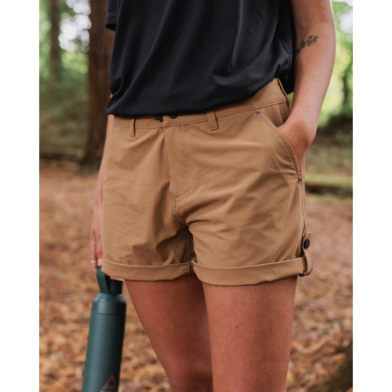 365 Trail Roll Up Shorts  – Toffee