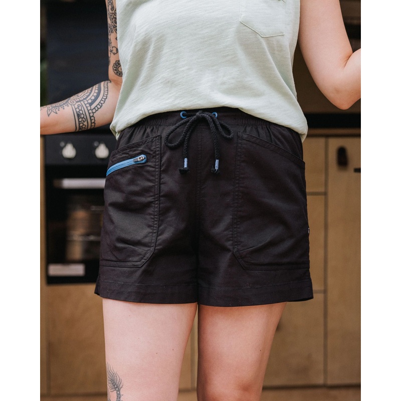 Basswood Bio-Baumwoll Shorts – Schwarz