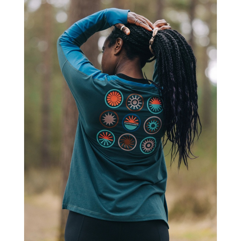 Chase The Light Activ Langarmshirt – Milchig Meliert