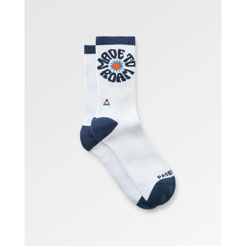 Made to Roam Grafik Tennissocken – Wei/Marine