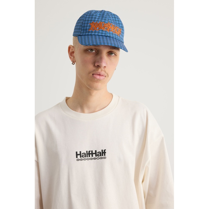Half Half Dad Cap Check|OS