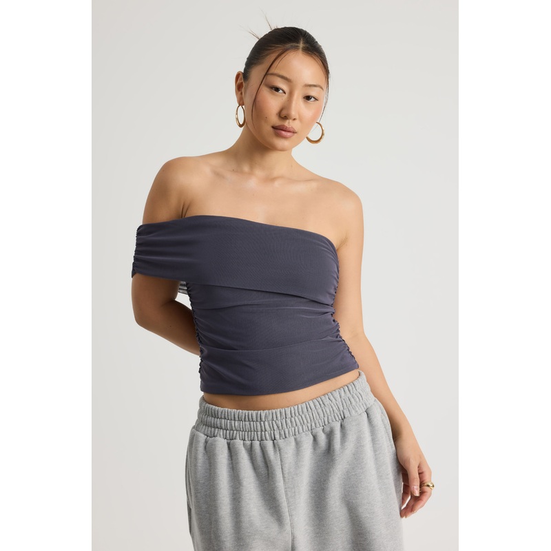 Mesh One Shoulder Top|2XS|XS|S|M|L|XL
