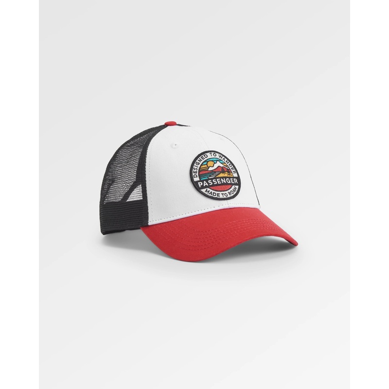 Odyssey Netz Trucker Kappe – Schwarz/Rot Gewrz