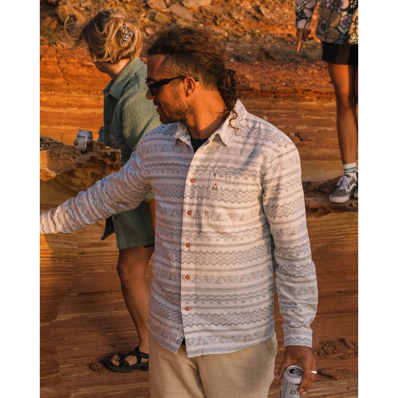 Amboro Bio-Baumwollhemd – Mono Geo Birch