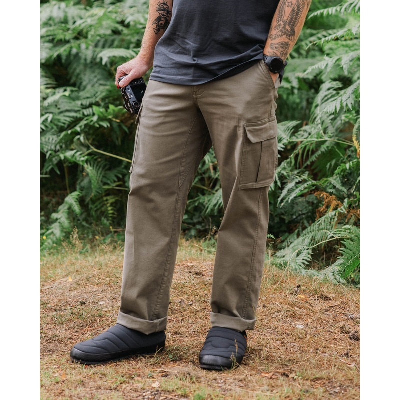 Lakeside Cargo Baumwollhose – Staubiges Oliv