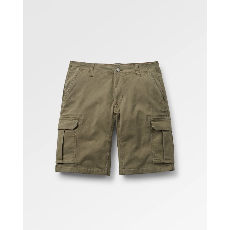 Lakeside Cargo Baumwollshorts – Staubiges Oliv