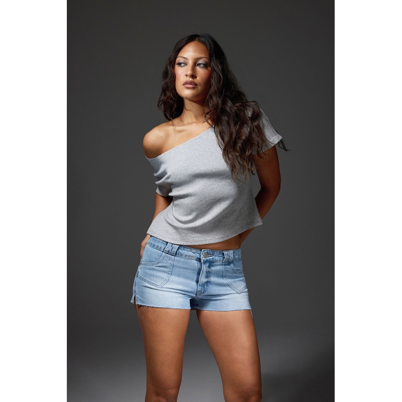 One Shoulder Graphic Tee|2XS|XS|S|M|L|XL