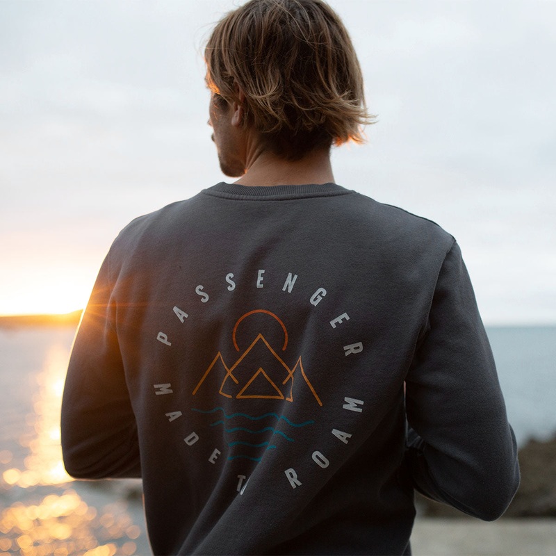 Escapism Sweatshirt – Verblasstes Schwarz