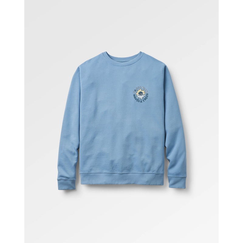 Dune Loopback Sweatshirt – Verblasstes Denim
