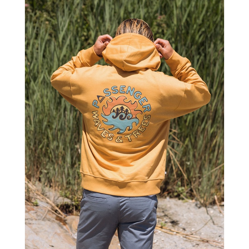 Dune Relaxed Fit Kapuzenpullover – Fichtengelb